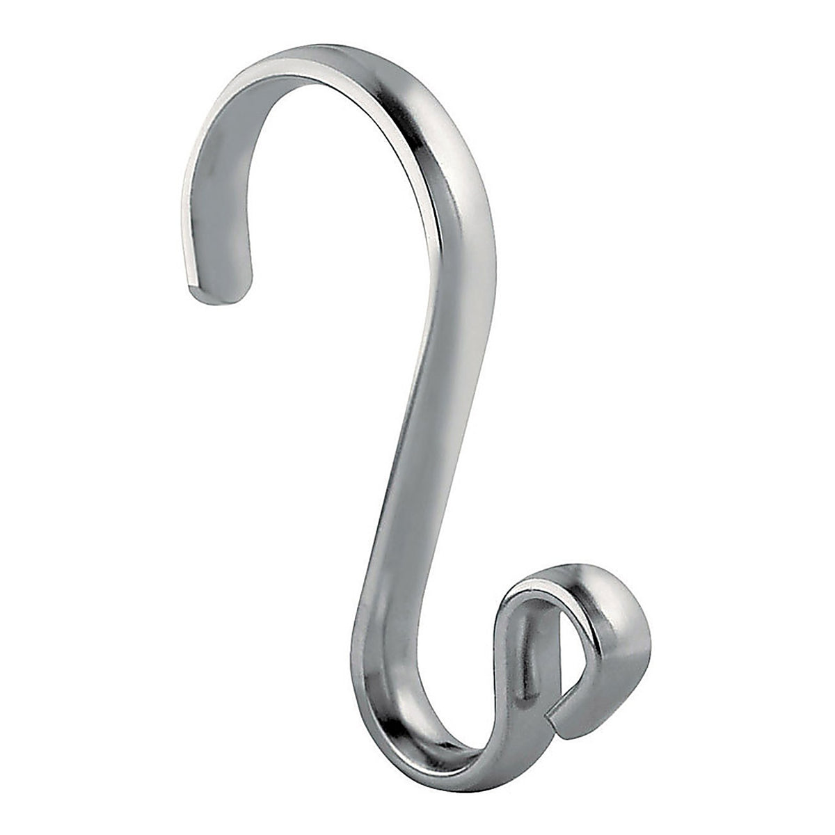 InterDesign 55970 Chrome Silver Metal Shower Curtain Rings 12/Pack