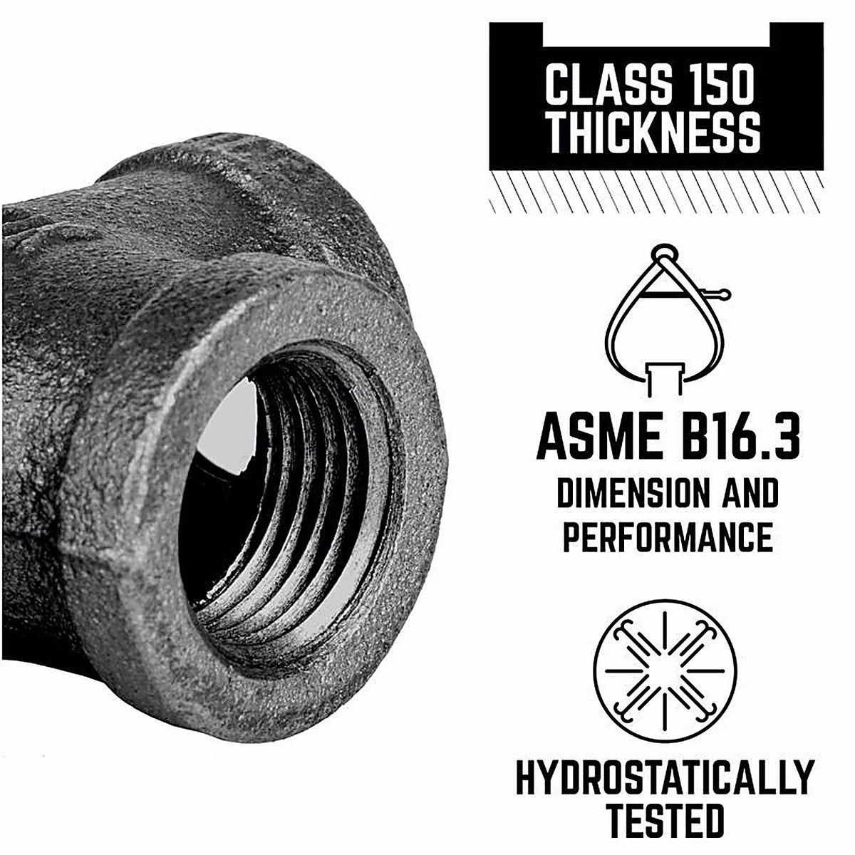 STZ - 350B-42 - Industries 4 In. MIP Each X 2 In. D Fip Black Malleable Iron HEX Bushing