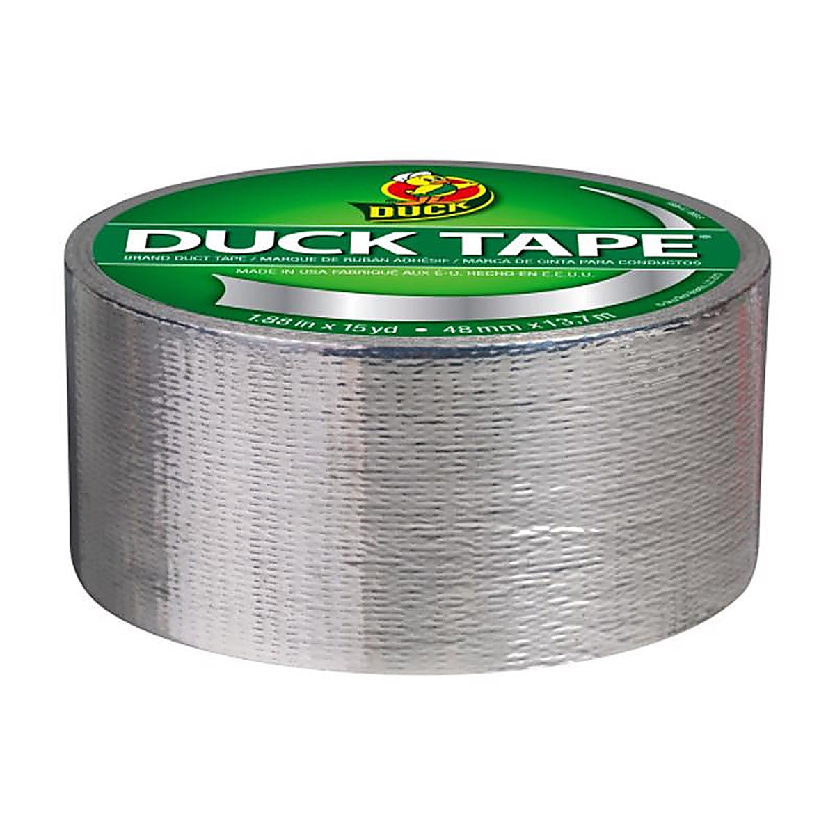Duck 1303158 1.88 in. W x 15 yd. L Chrome Solid Duct Tape