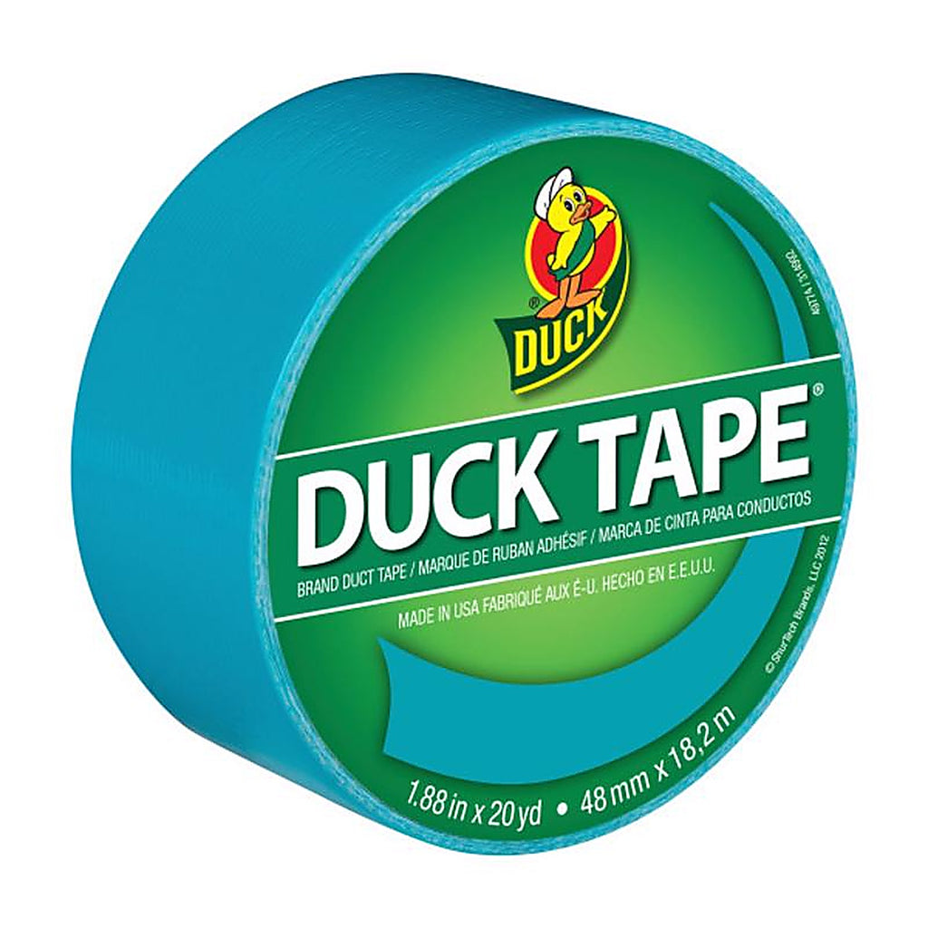 Duck 1265020 1.88 in. W x 20 yd. L Aqua Solid Duct Tape