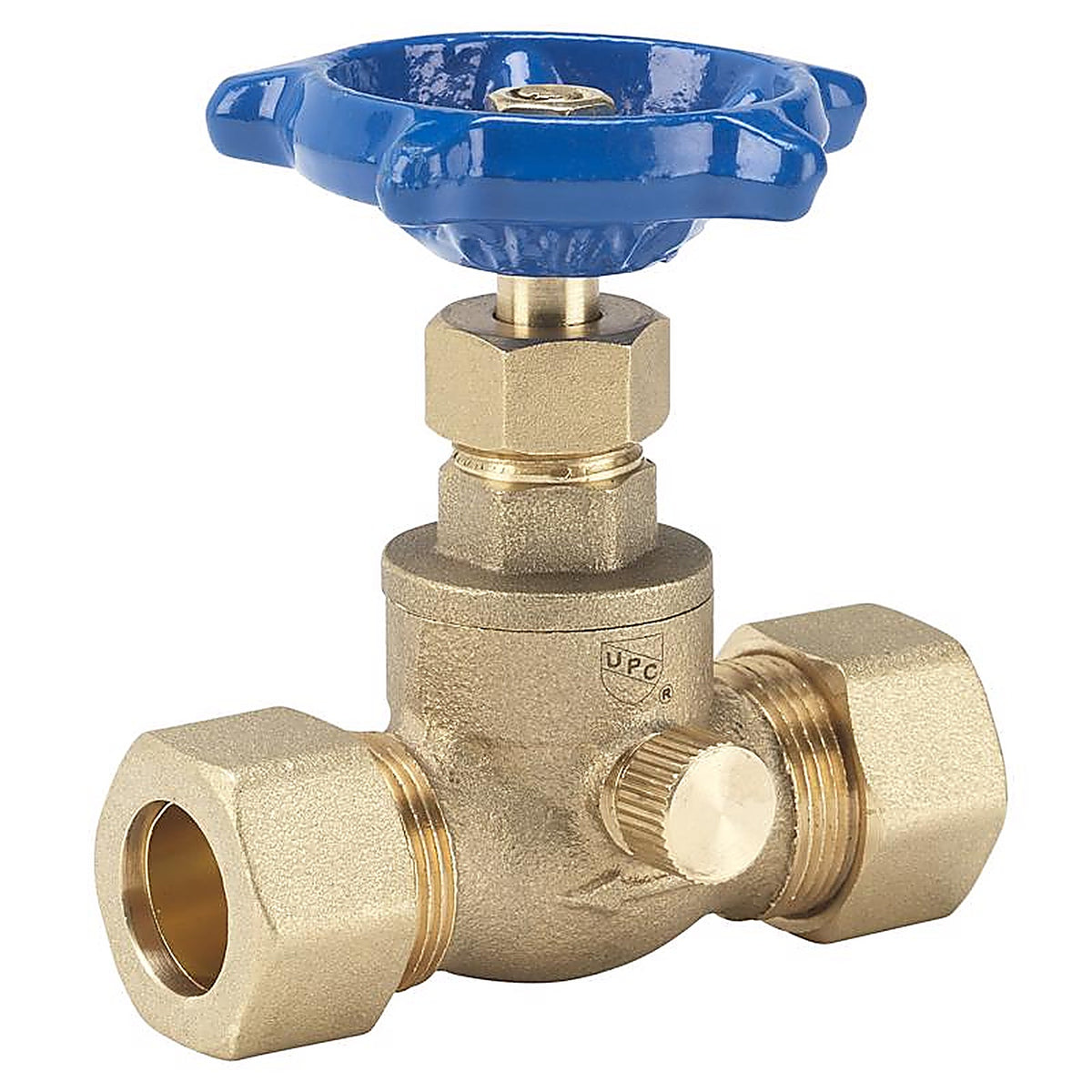 Homewerks - 220-1-34 - 3/4 In. Compression X 3/4 In. Compression Brass Stop and Waste Valve