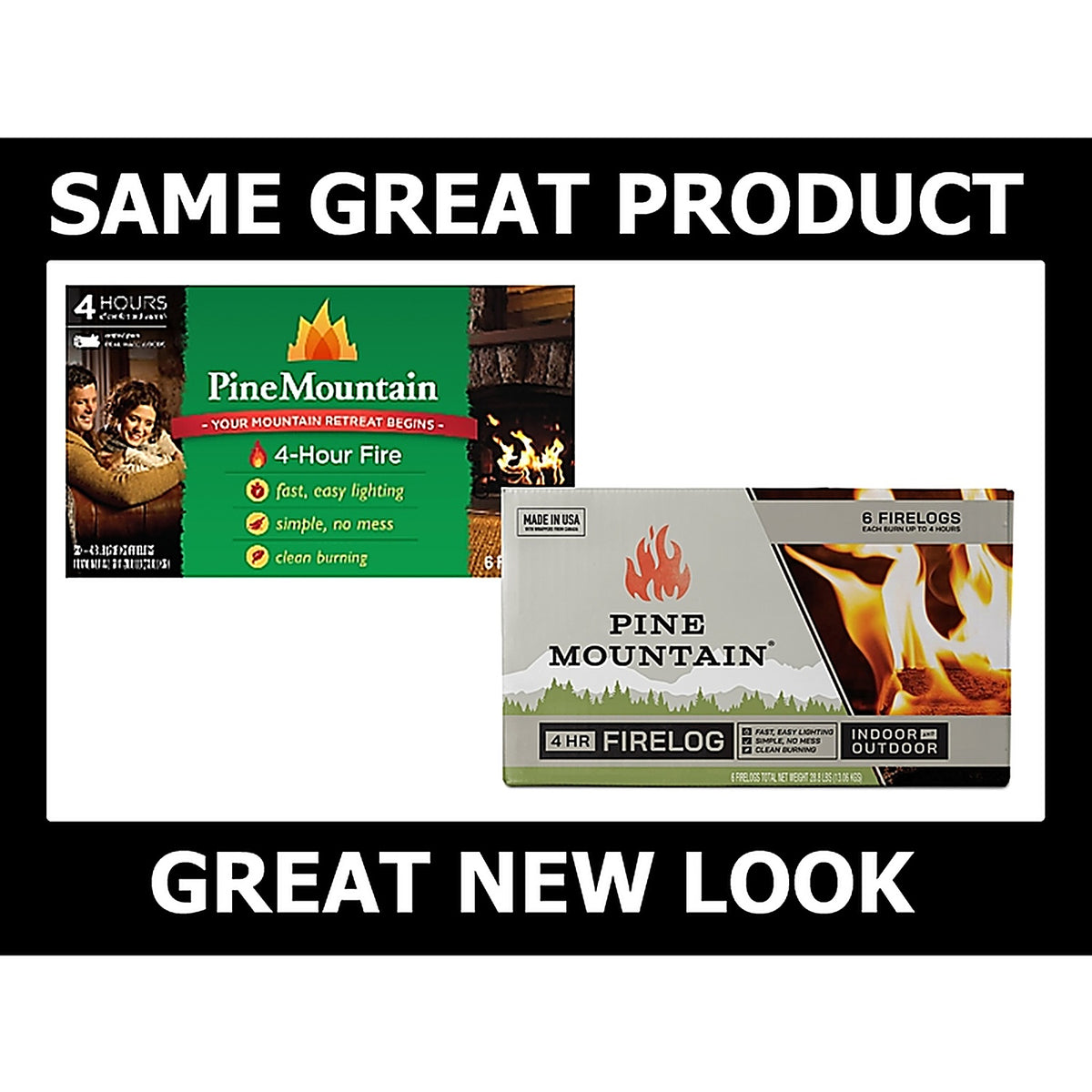 Pine Mountain 502-160-807 Fire Log 4hrs 6/Pack