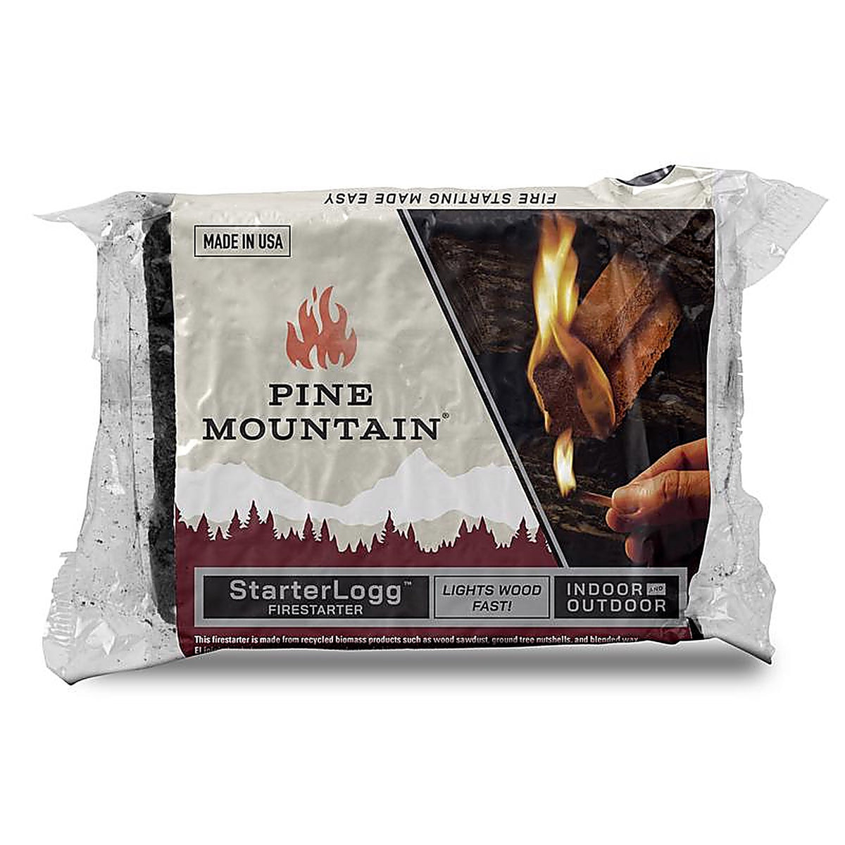 Pine Mountain 514-158-814 Starter Logg Pine Sawdust Fire Starter 4/Pack