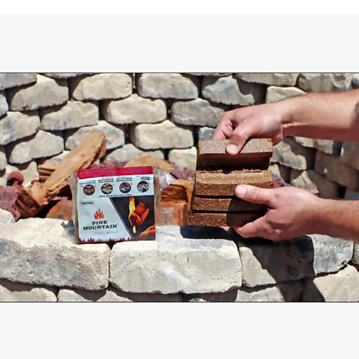 Pine Mountain 514-158-814 Starter Logg Pine Sawdust Fire Starter 4/Pack