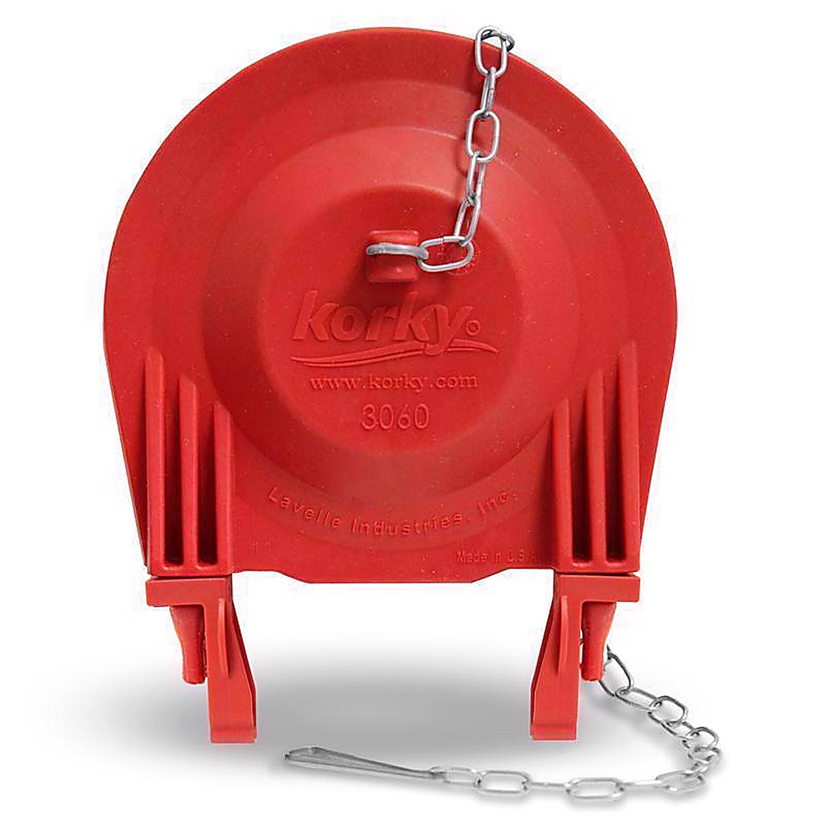 Korky 3060BP Toilet Flapper Red For Universal 3 in.