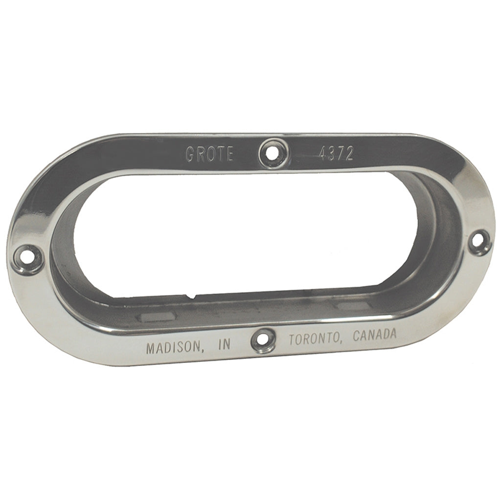 Grote 43723 Theft-Resistant Mounting Flange for 6in. Oval Lamps