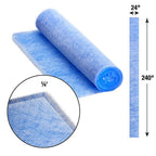 Flanders - HR24240 - Hammock 24 In. W X 240 In. H X 1 In. Polyester 4 MERV Air Filter 1 Pack