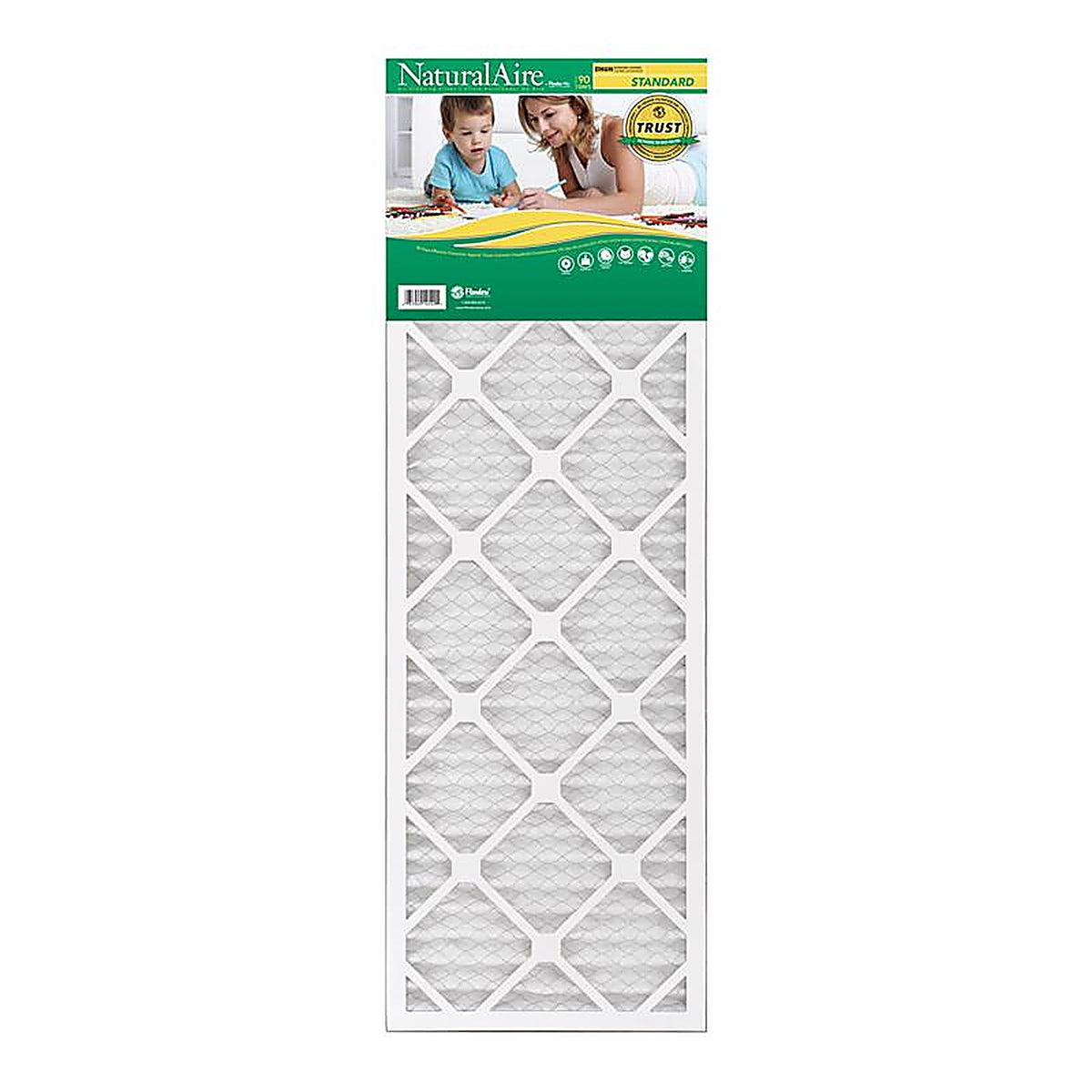 NaturalAire 84858.011236 12 in. W X 36 in. H X 1 in. D Synthetic 8 MERV Pleated Air Filter 1 pk