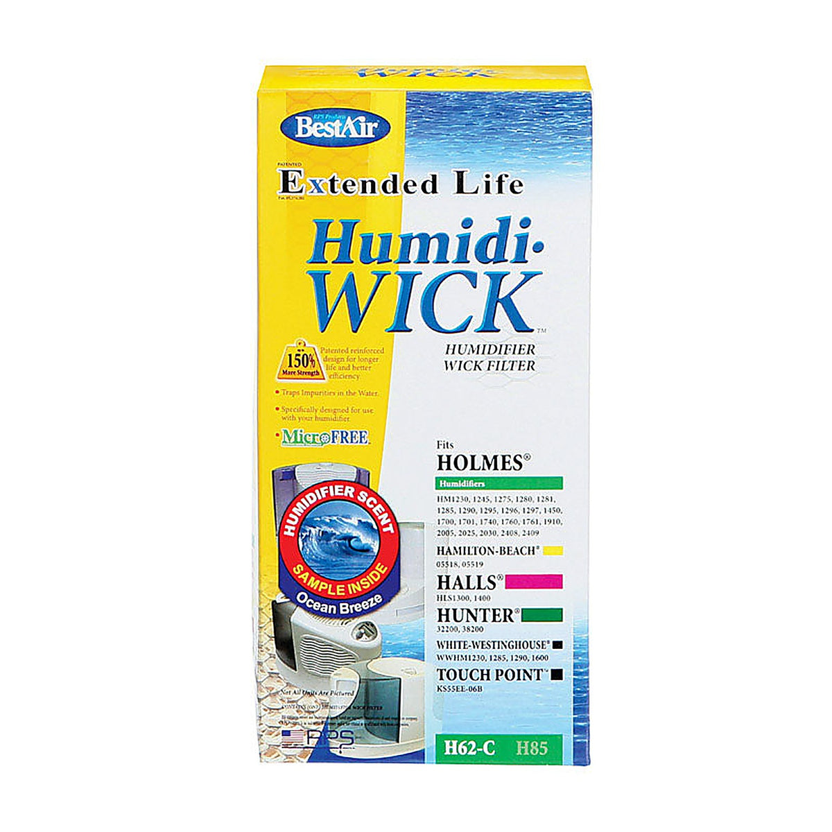 Bestair - H62-PDQ-4 - Humidifier Wick 1 Pack
