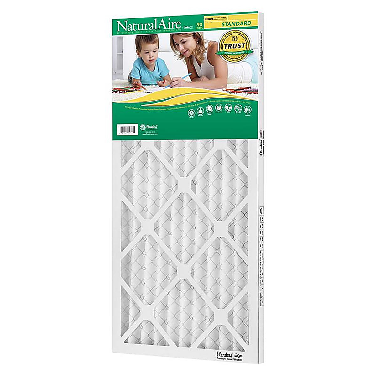 NaturalAire - 84858.01115235 - 12 In. W X 23.5 In. H X 1 In. Synthetic 8 MERV Pleated Air Filter 1 Pack