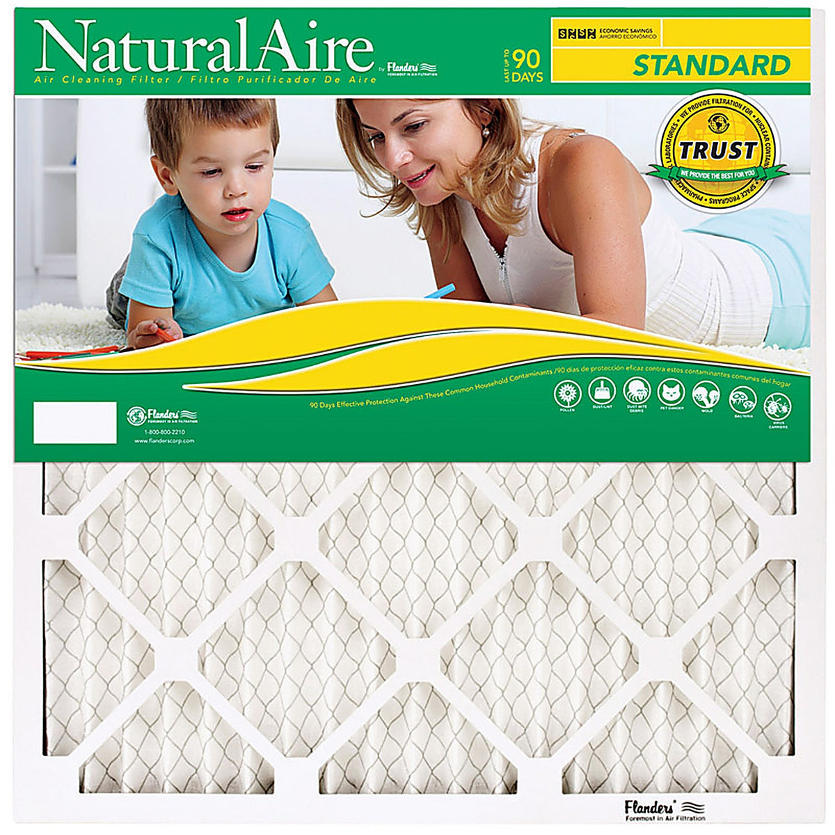 NaturalAire - 84858.01215235 - 21-1/2 In. W X 23-1/2 In. H X 1 In. Synthetic 8 MERV Pleated Air Filter 1 Pack
