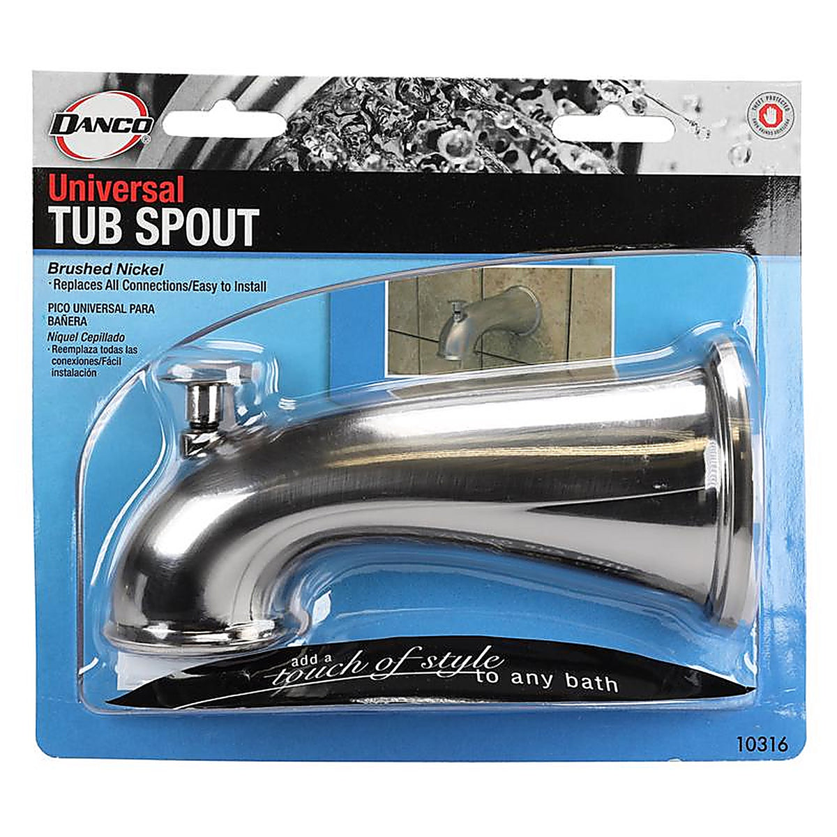 Danco - 9D00010316 - Brushed Nickel Tub Spout