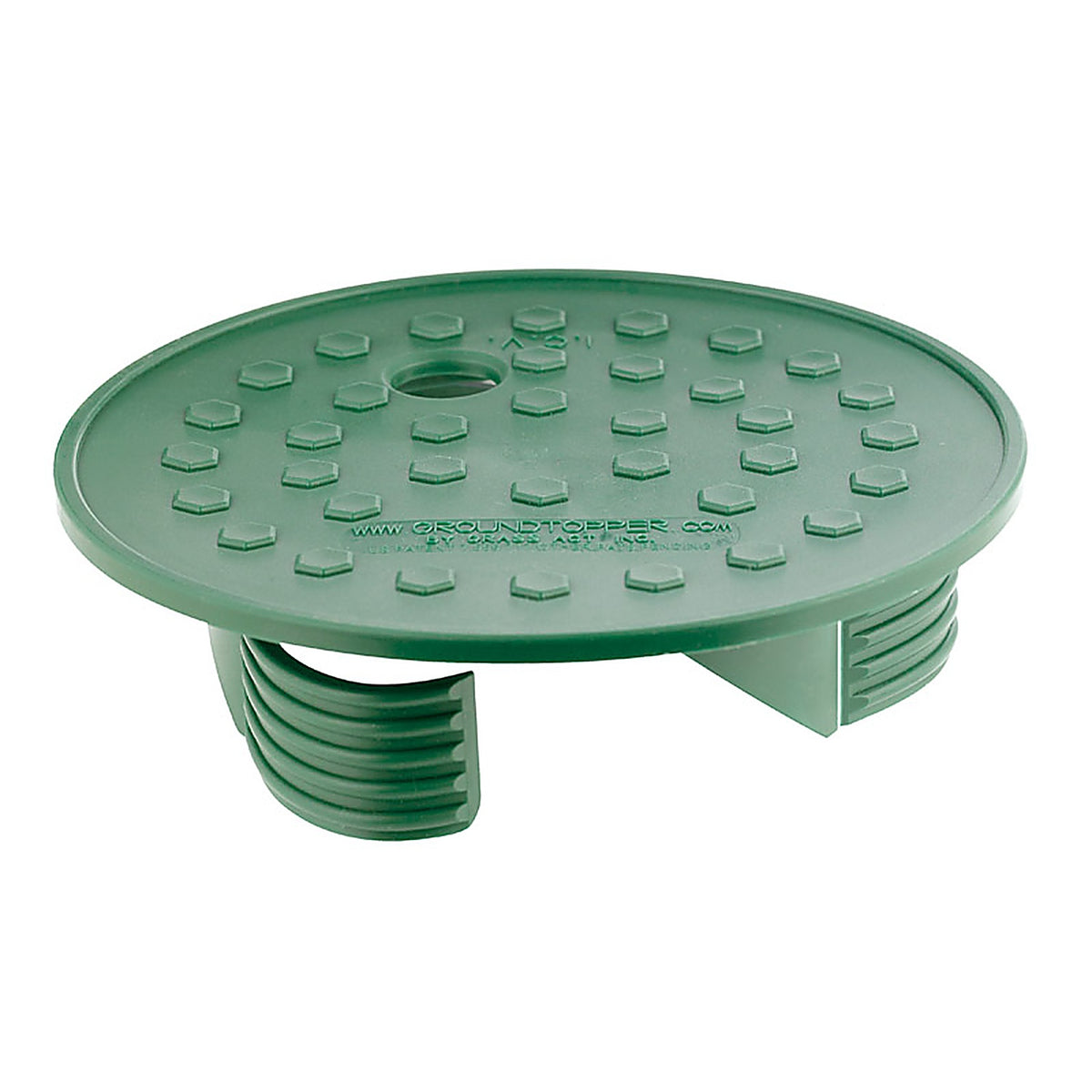 Groundtopper - UNI6 - 7 7/16 In. W X 1 7/8 In. H Round Valve Box Lid Green