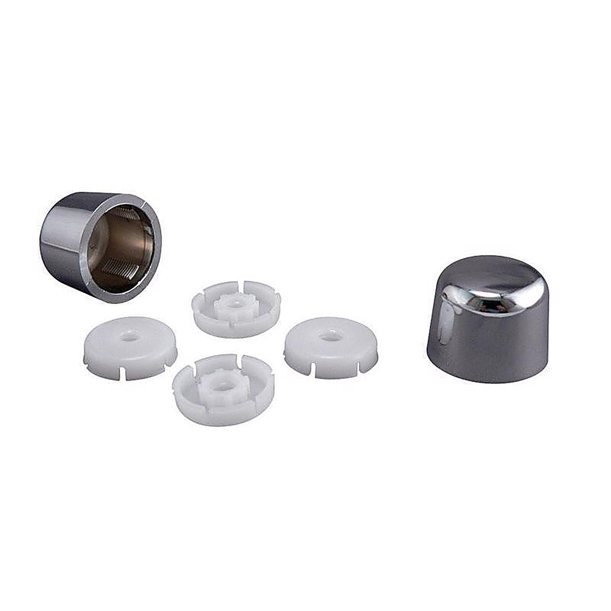 Plumb Pak PP835-30PCL Toilet Tank Bolt Caps Chrome Plated Plastic