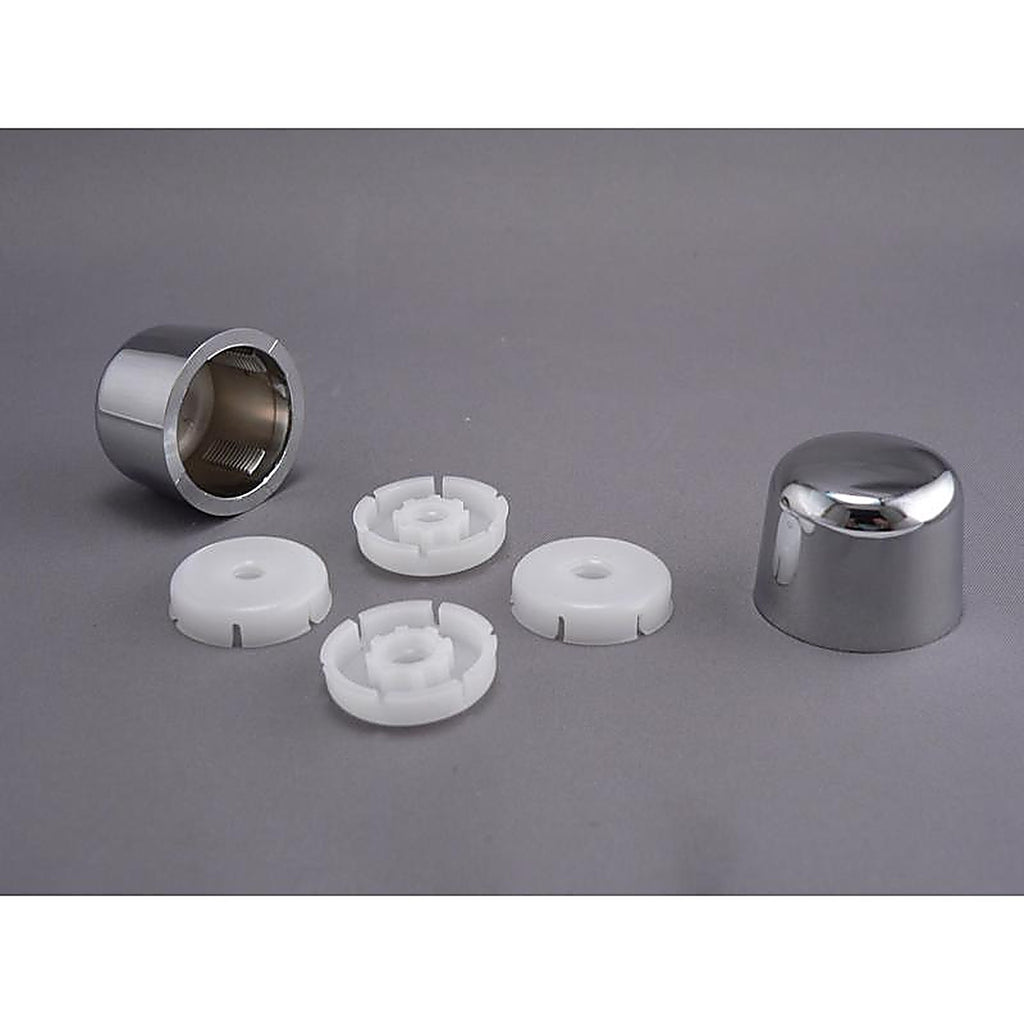 Plumb Pak PP835-30PCL Toilet Tank Bolt Caps Chrome Plated Plastic