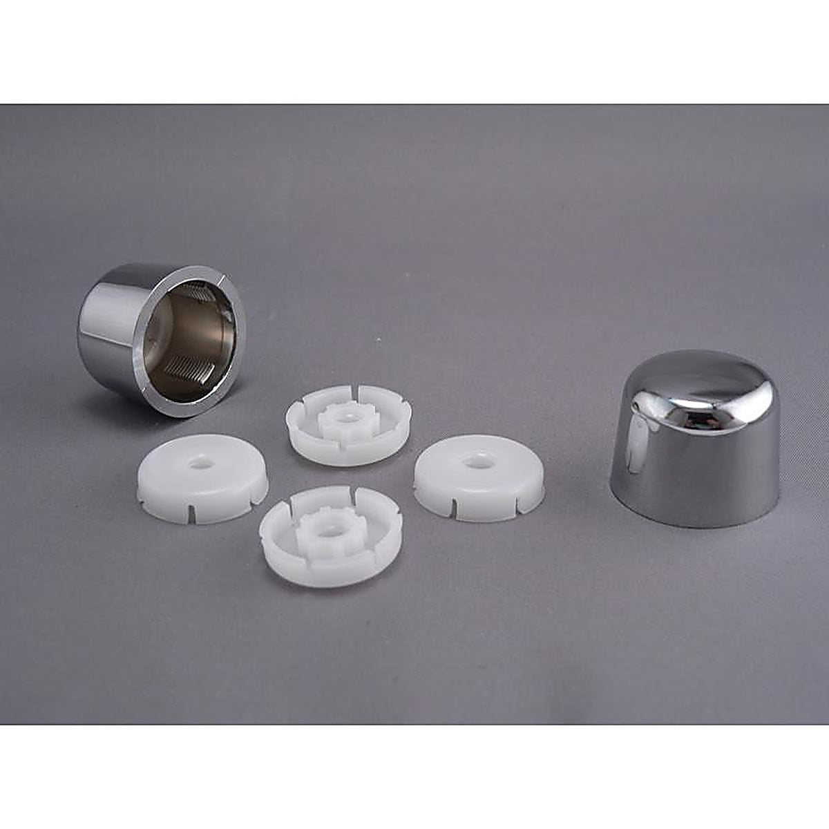 Plumb Pak PP835-30PCL Toilet Tank Bolt Caps Chrome Plated Plastic