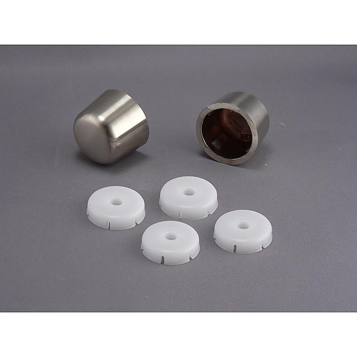 Plumb Pak PP835-30DBNL Toilet Tank Bolt Caps Brushed Plastic