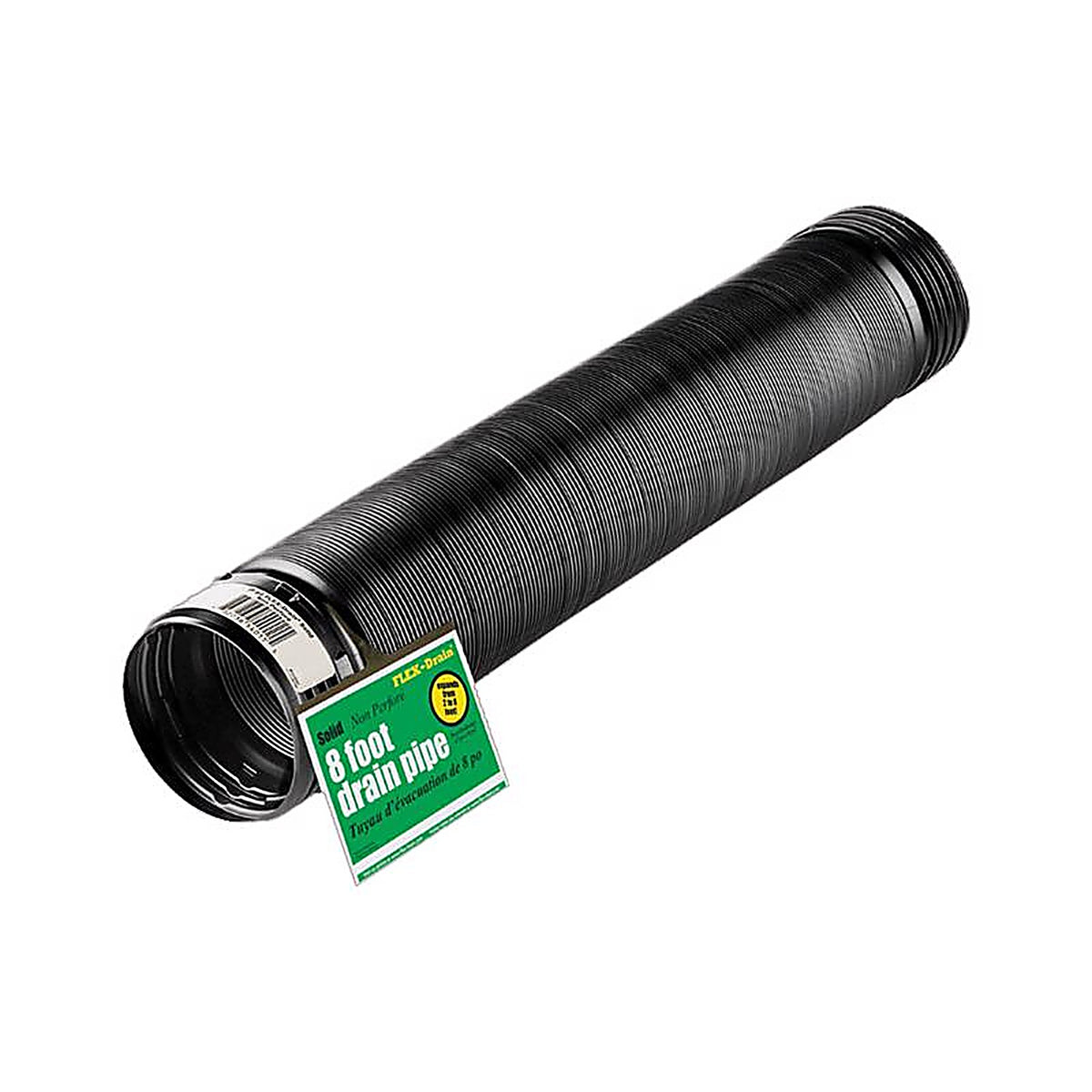 Flex-Drain - 54021 - 4 In. D X 8 Ft. L Polypropylene Solid Drain Pipe