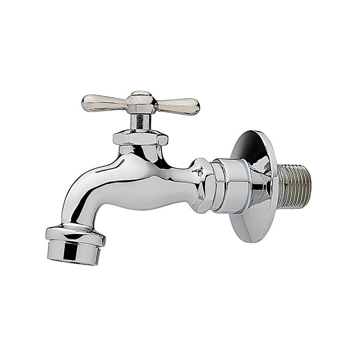 Homewerks 3210-161-CH-B-Z One Handle Polished Chrome Wall Mount Kitchen Faucet