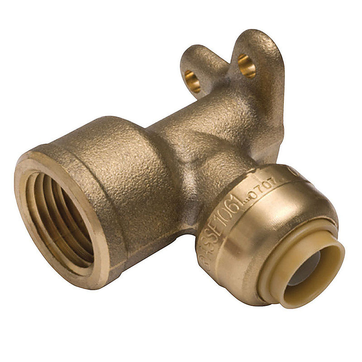 Sharkbite - U332LFA - 3/8 In. Push X 1/2 In. D FPT Brass Drop Ear Elbow