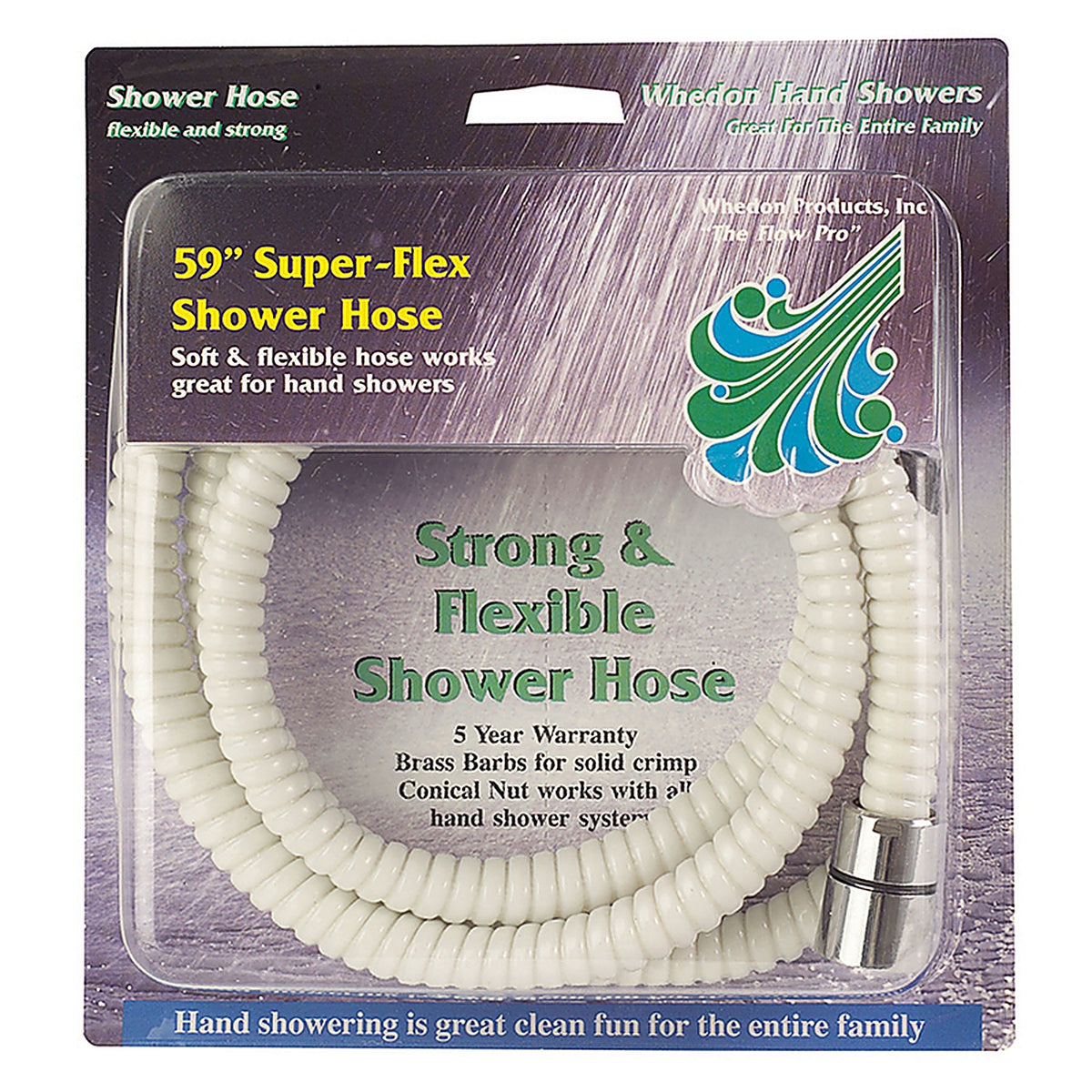 Whedon - AF105C - Superflex White PVC 59 In. Shower Hose