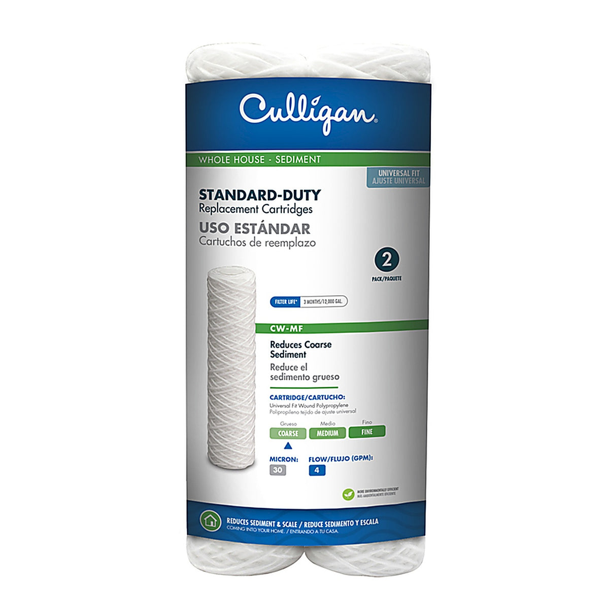 Culligan CW-MF Whole House Water Filter For HF-150, HF-160, HF-360 and Most Standard Size Sediment Filters