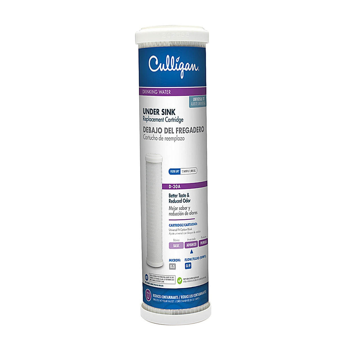 Culligan D-30A Under Sink Drinking Water Filter For US-600A, US-600