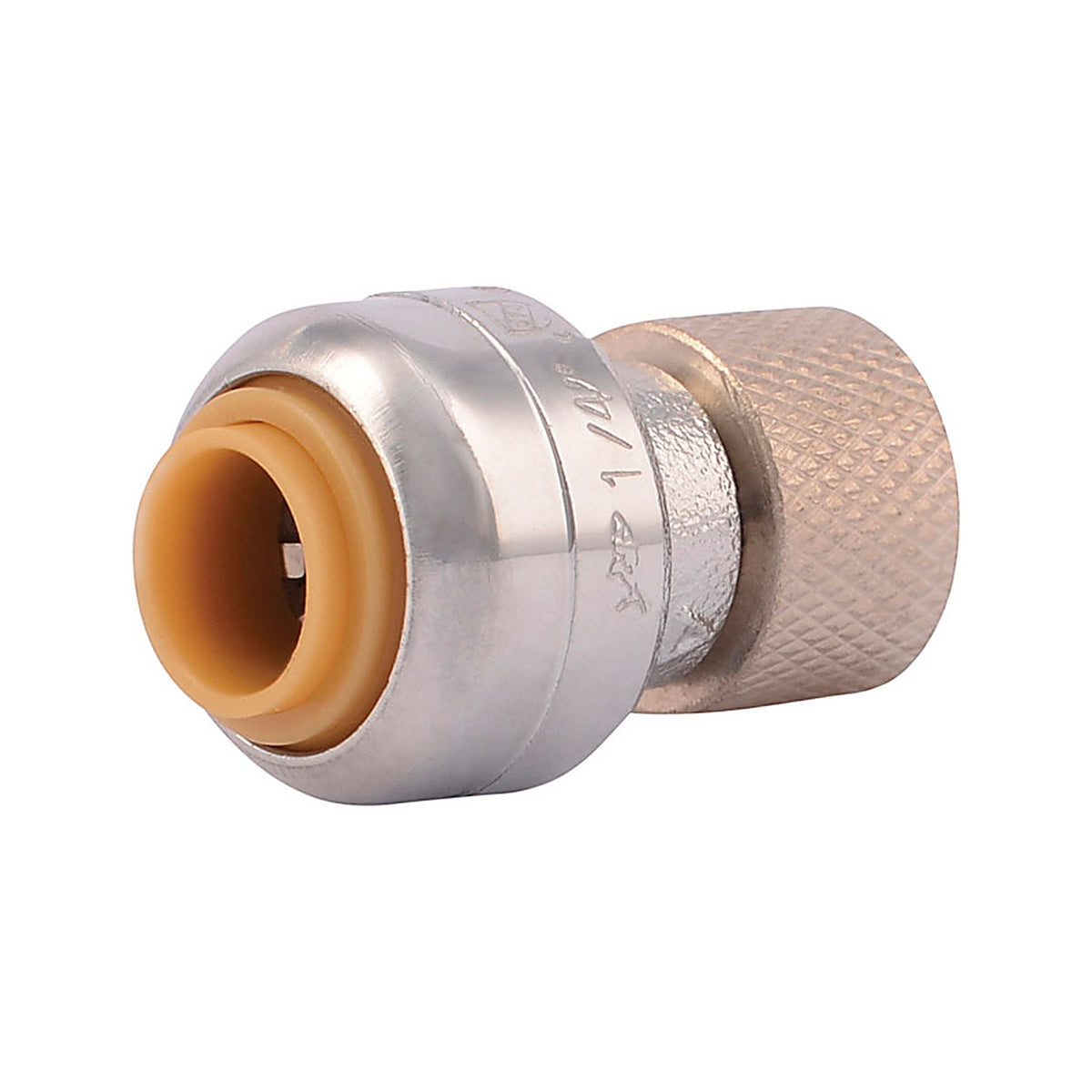 SharkBite U3523LFA 1/4 in. PTC x 3/8 in. Compression Brass Stop Valve Connector