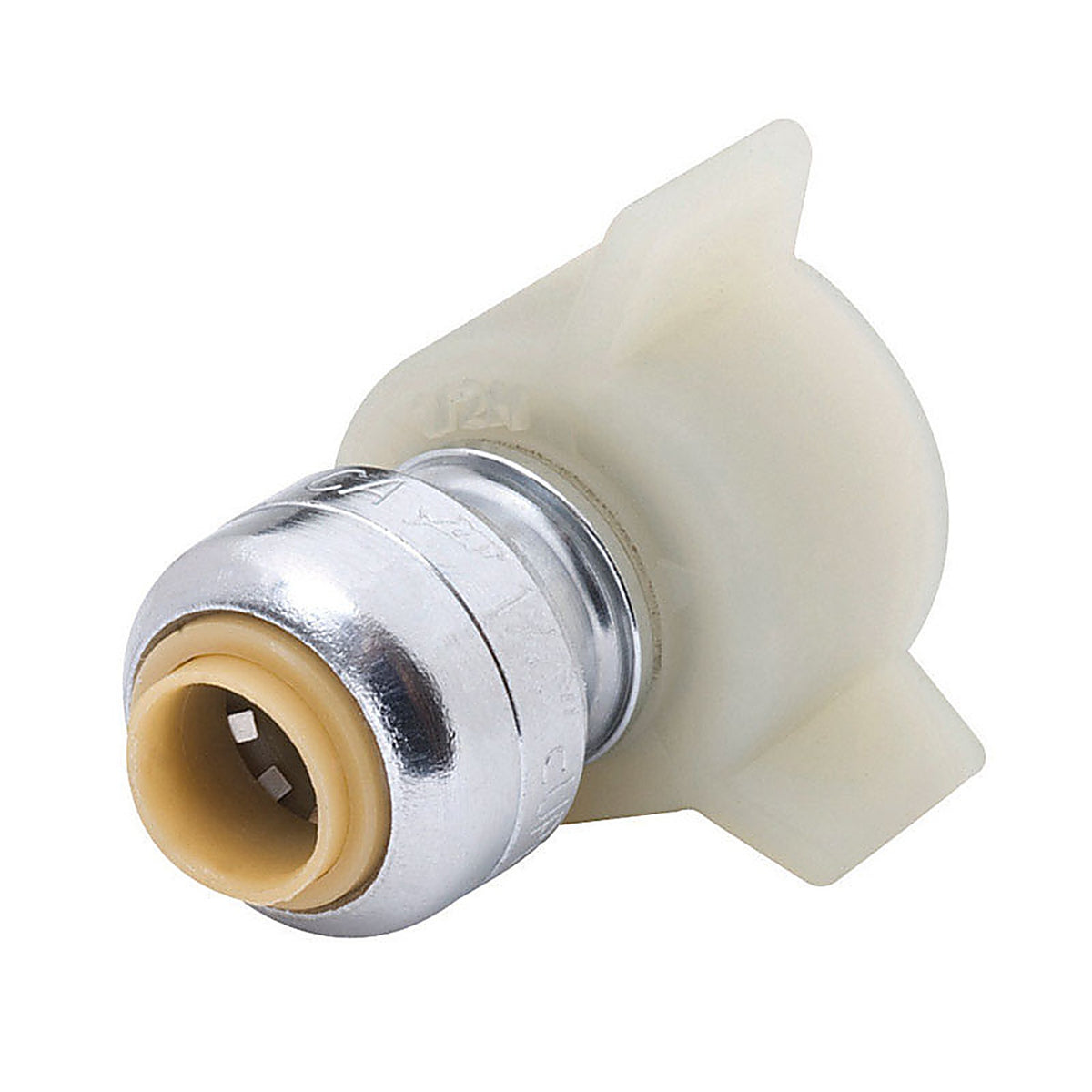 SharkBite U3531LFA 1/4 in. Push x 7/8 in. PTC Brass Straight Stop Valve