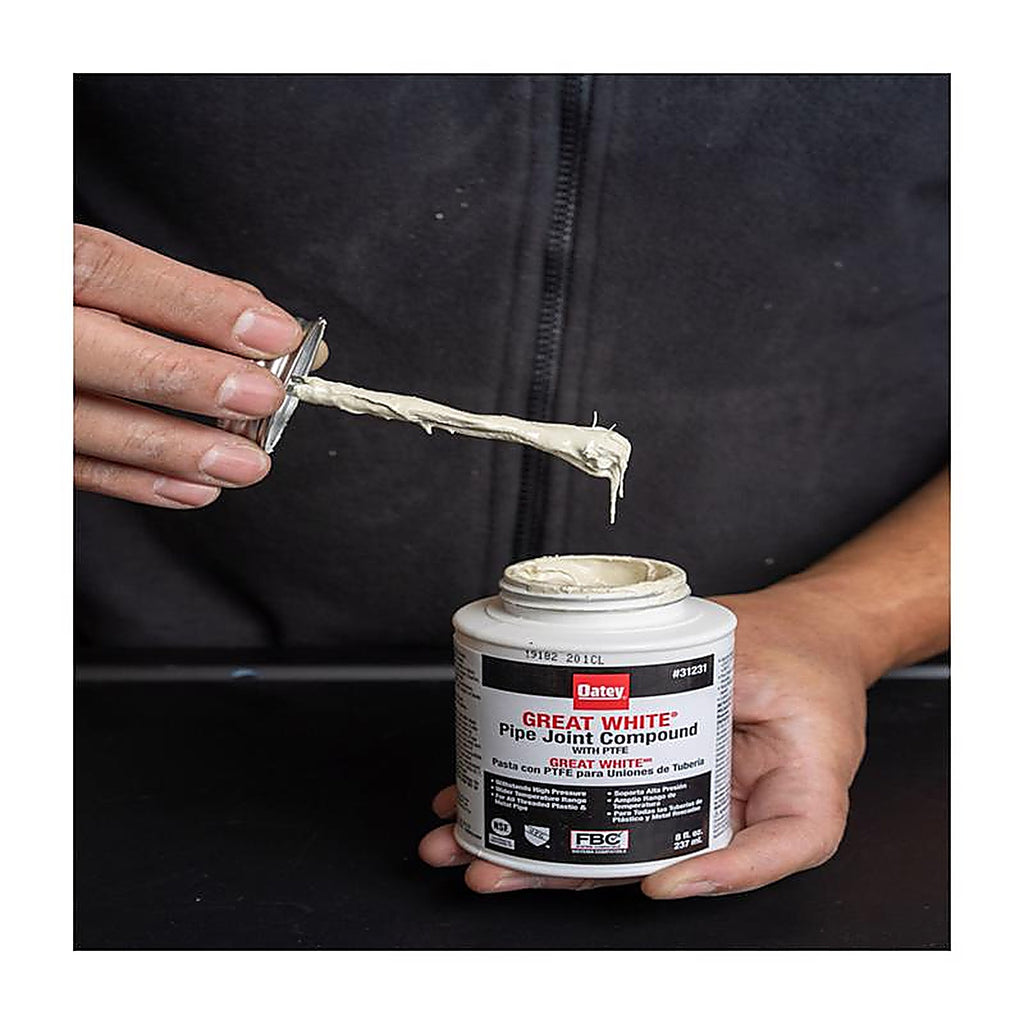 Oatey 31230 Great White White Pipe Joint Compound 4 oz.