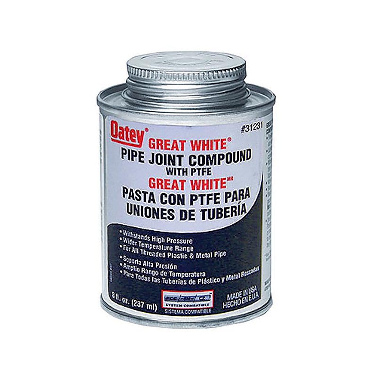Oatey 31232 Great White White Pipe Joint Compound 16 oz.