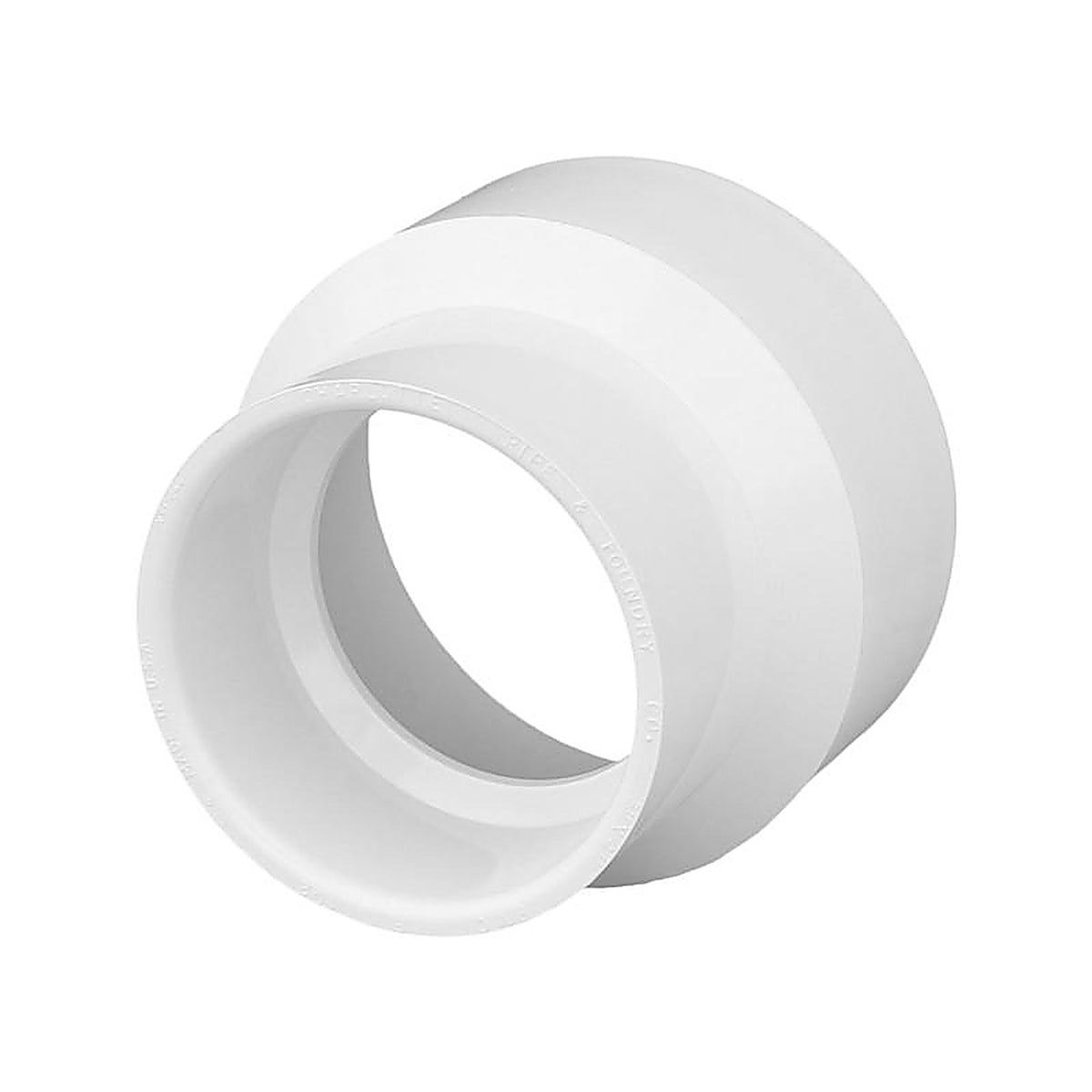 Charlotte Pipe PVC001021400 Schedule 40 3 in. Hub x 4 in. Dia. Hub PVC Reducing Coupling