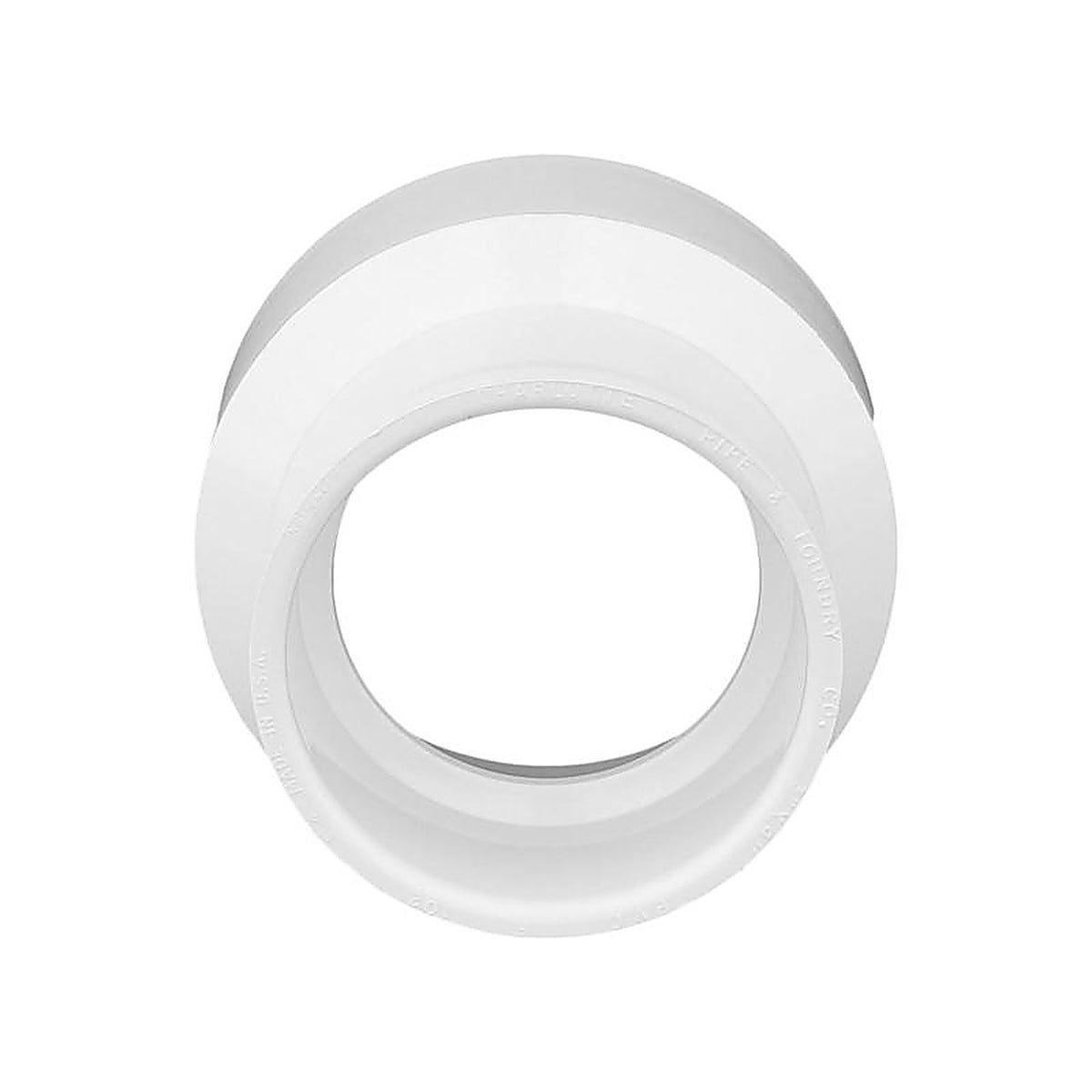 Charlotte Pipe PVC001021400 Schedule 40 3 in. Hub x 4 in. Dia. Hub PVC Reducing Coupling