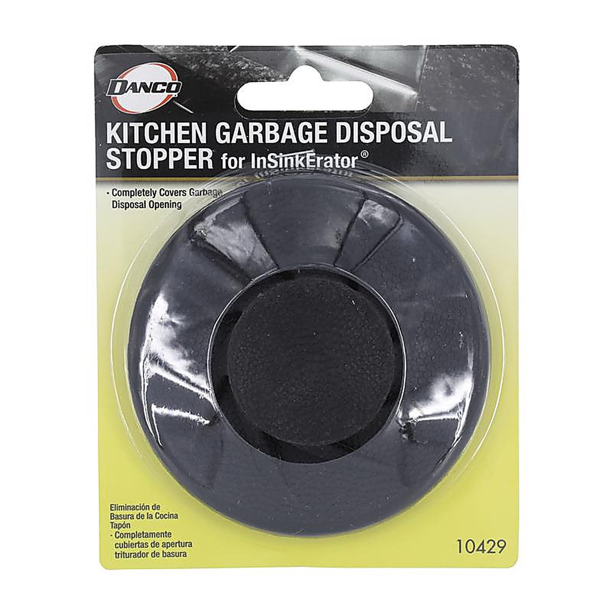 Danco 9D00010429 Garbage Disposal Stopper Black Plastic 3-1/5 in.