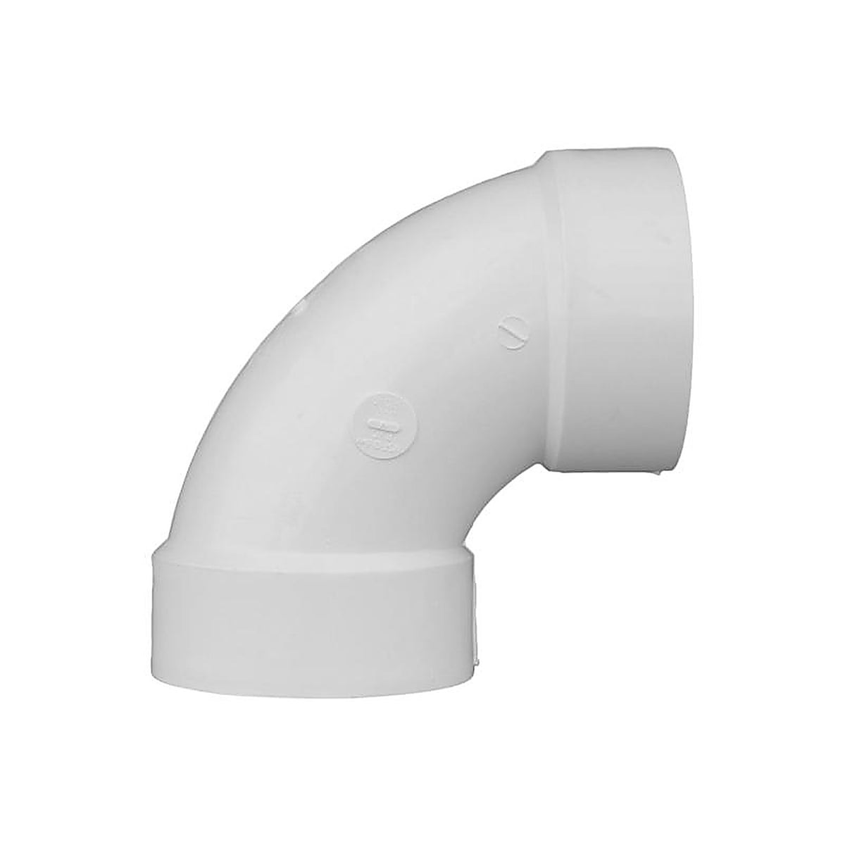 Charlotte Pipe PVC003001400 Schedule 40 4 in. Hub x 4 in. Dia. Hub PVC 90 Degree Elbow