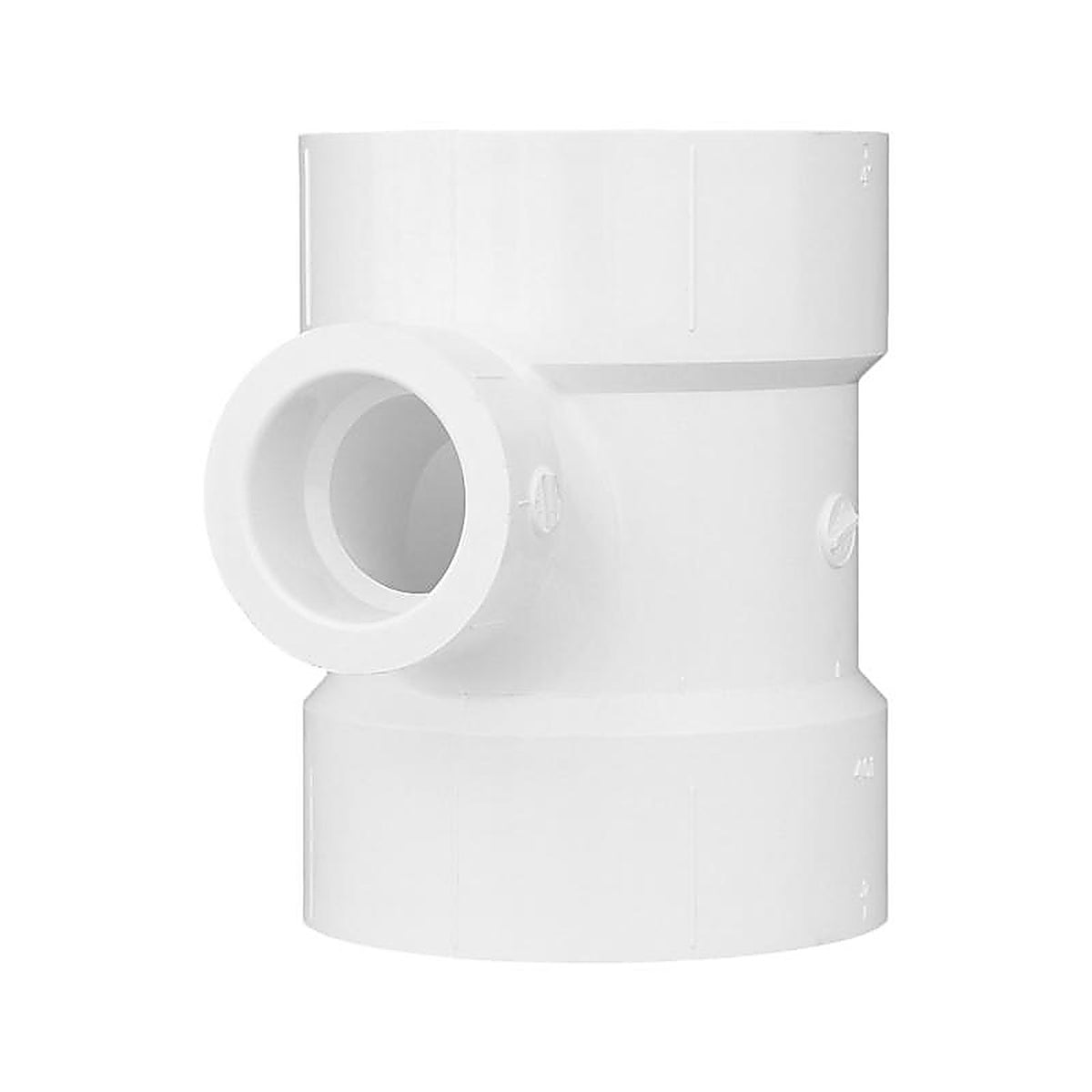 Charlotte Pipe PVC004011600 1-1/2 in. Hub x 4 in. Dia. Hub PVC Sanitary Tee