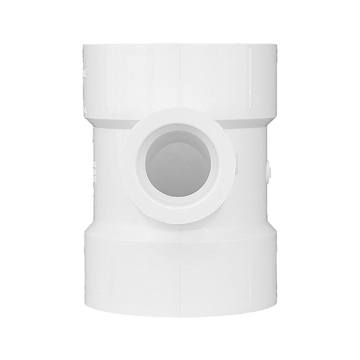 Charlotte Pipe PVC004011600 1-1/2 in. Hub x 4 in. Dia. Hub PVC Sanitary Tee