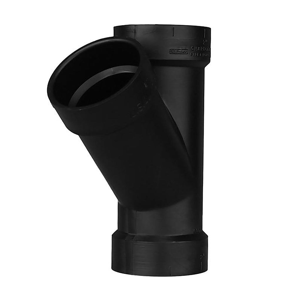 Charlotte Pipe ABS006000800 2 in. Hub x 2 in. Dia. Hub ABS Wye