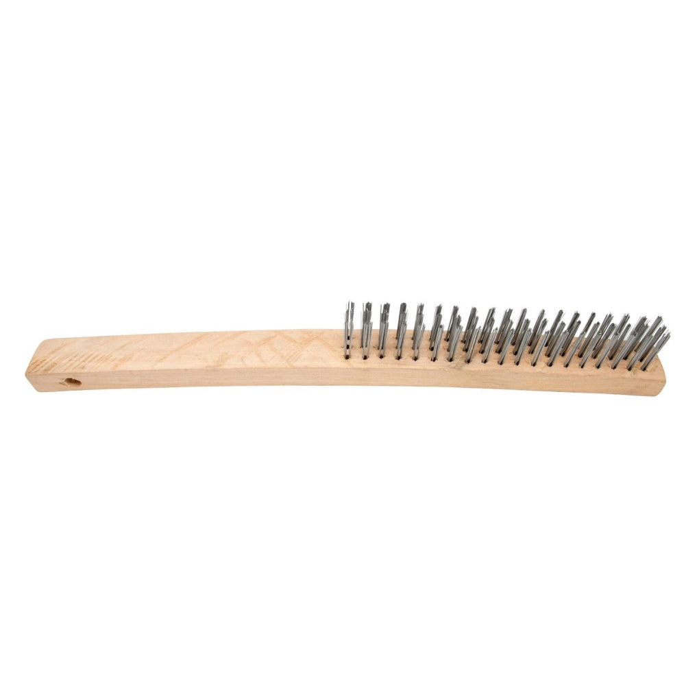 AES 4404 Wood Handle Wire Brush, 14in.