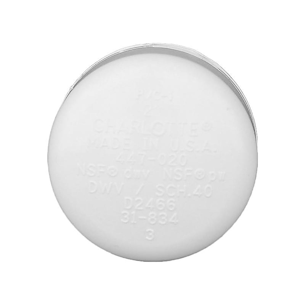 Charlotte Pipe PVC02116C0600 Schedule 40 1/2 in. Slip PVC Cap
