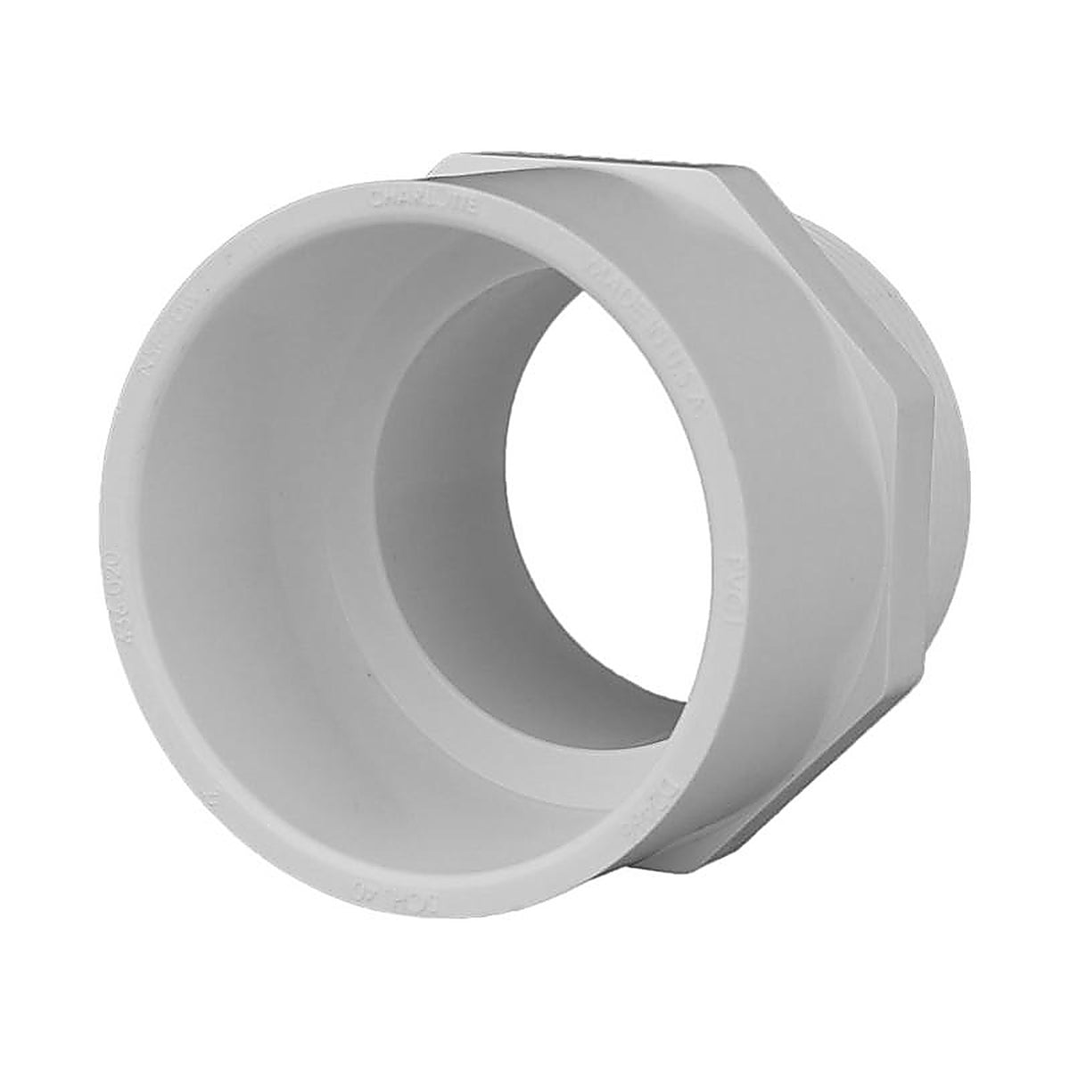 Charlotte Pipe PVC02109C0800 Schedule 40 3/4 in. Slip x 3/4 in. Dia. MPT PVC Adapter