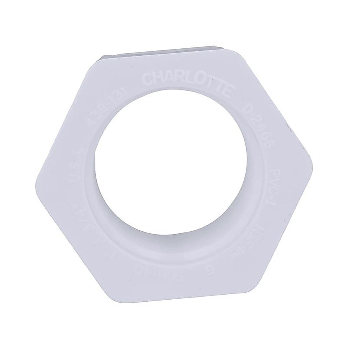 Charlotte Pipe PVC021080800 Schedule 40 1 in. Spigot x 3/4 in. Dia. FPT PVC Reducing Bushing