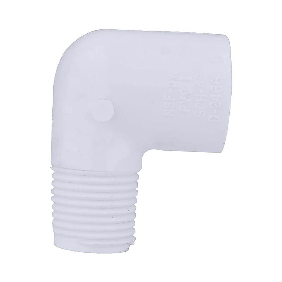 Charlotte Pipe PVC023070600 Schedule 40 1/2 in. MPT x 1/2 in. Dia. MPT PVC Street Elbow