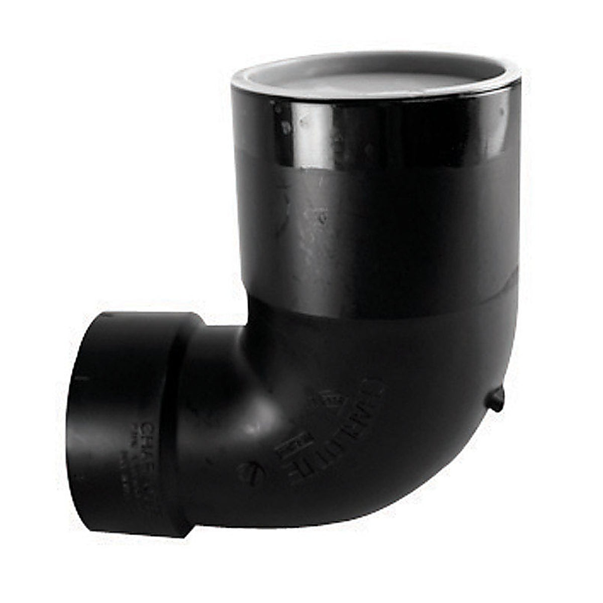 Charlotte Pipe ABS00330X0600HA 4 in. Hub x 3 in. Dia. Spigot ABS Elbow