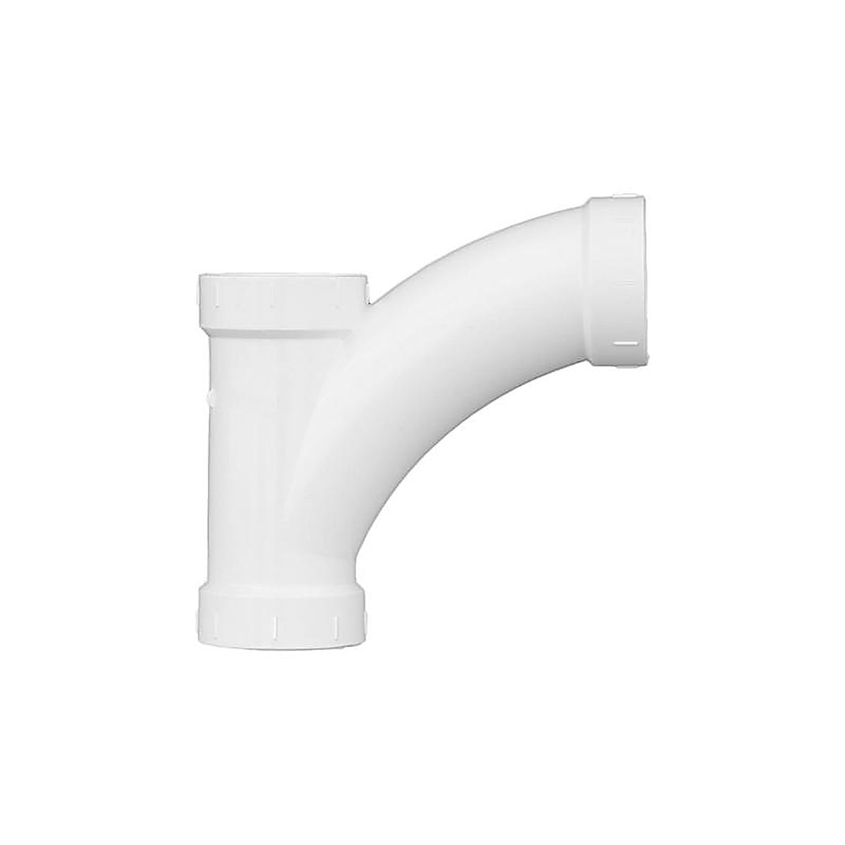 Charlotte Pipe PVC005010800 Schedule 40 2 in. Hub x 2 in. Dia. Hub PVC Long Turn Wye
