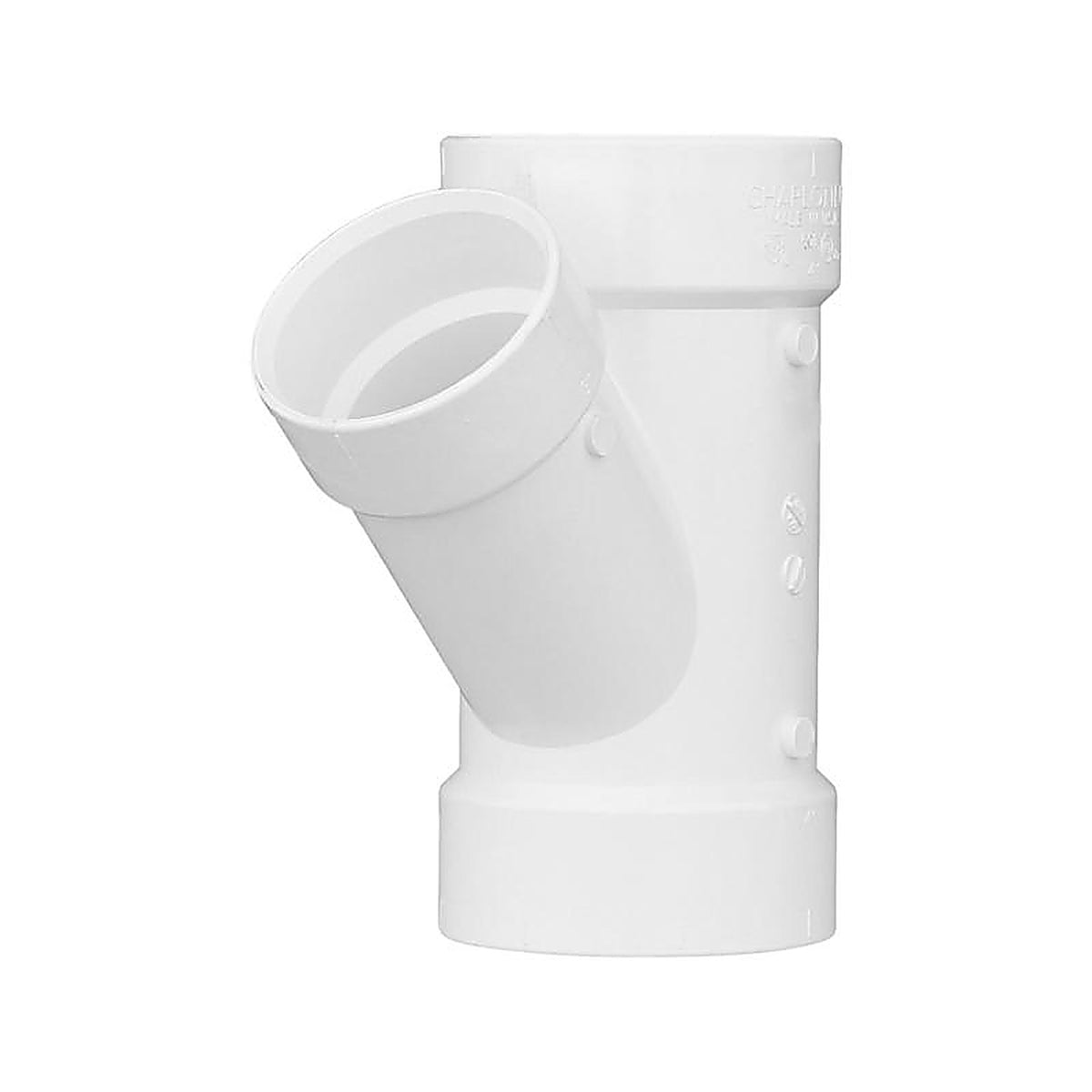 Charlotte Pipe PVC006012000 Schedule 40 4 in. Hub x 4 in. Dia. Hub PVC Reducing Wye