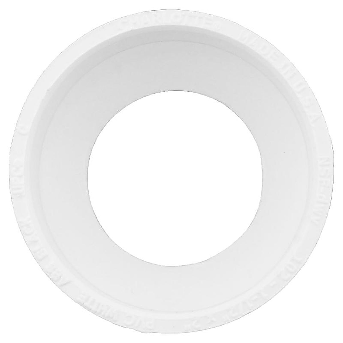 Charlotte Pipe PVC001020600 Schedule 40 1-1/2 in. Hub x 2 in. Dia. Hub PVC Reducing Coupling