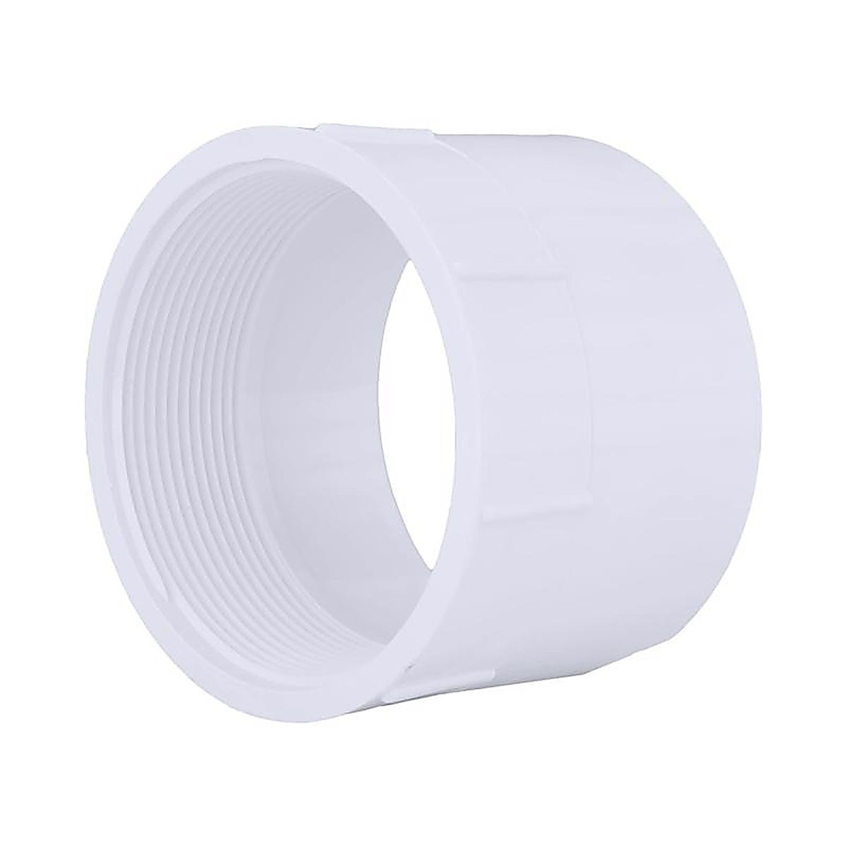 Charlotte Pipe PVC001011400 Schedule 40 4 in. Hub x 4 in. Dia. FPT PVC Adapter