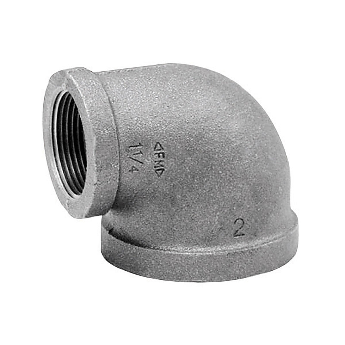 Anvil 8700125555 1 in. FPT x 1/2 in. Dia. FPT Galvanized Malleable Iron Elbow