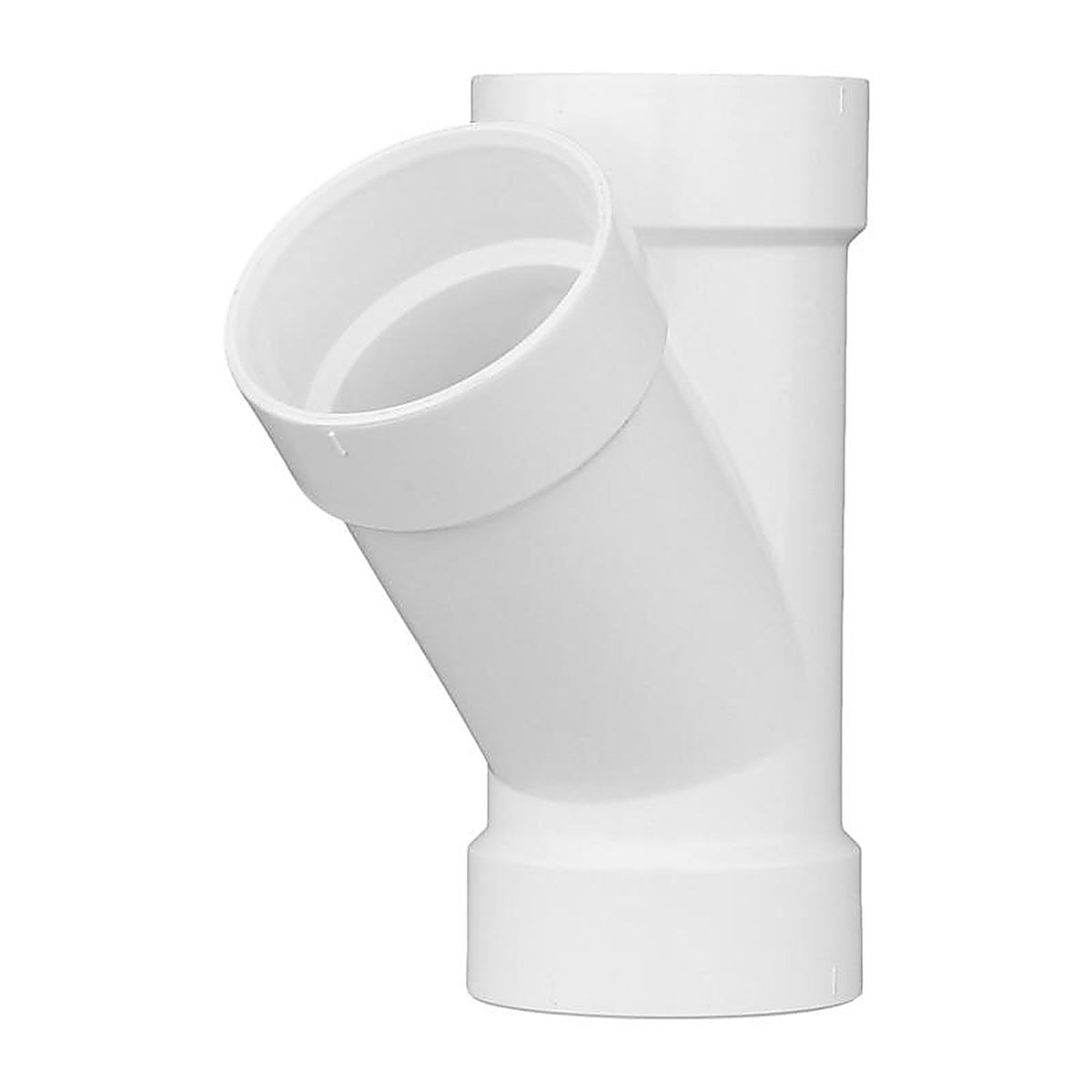 Charlotte Pipe PVC006001400 Schedule 40 4 in. Hub x 4 in. Dia. Hub PVC Wye